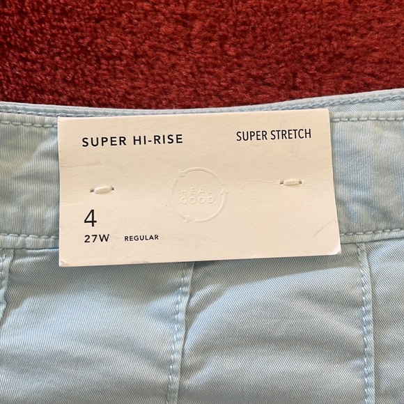 NWT American Eagle Outfitters Light Blue Pleated Skirt - Picture 4 of 4